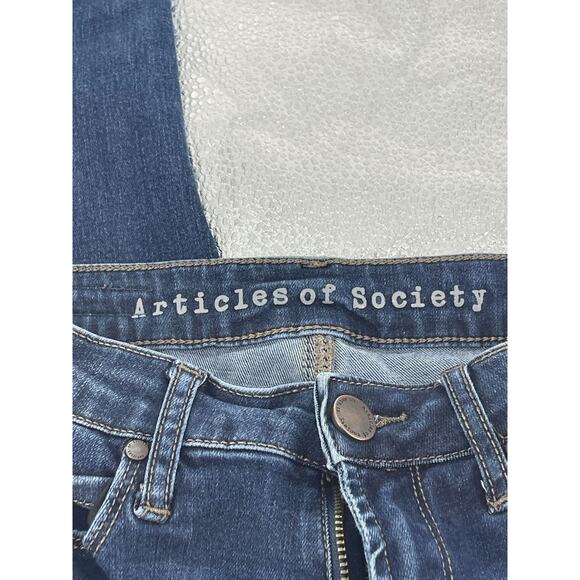 Articles of Society Dark Wash Blue Denim Skinny Jeans Women's Size 24 - Picture 7 of 8